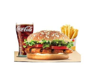 Lite Chicken Whopper Meal Large