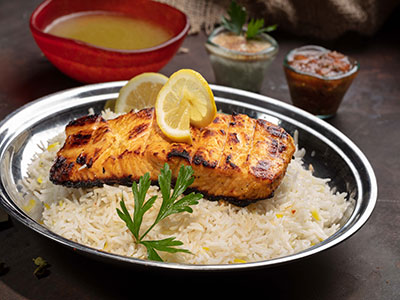 Salmon With Rice