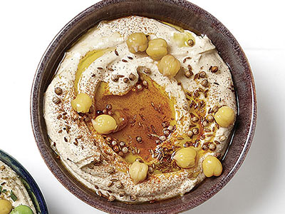 Hummus Topped With Cumin