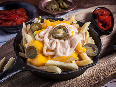 Fresh Fries With Cheddar Cheese