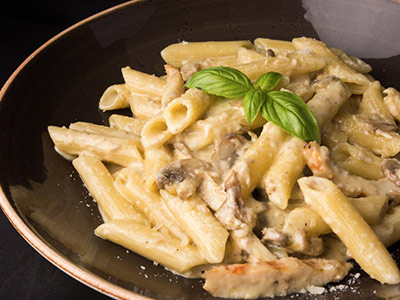 Penne With Special Mushroom Sauce & Grilled Chicken