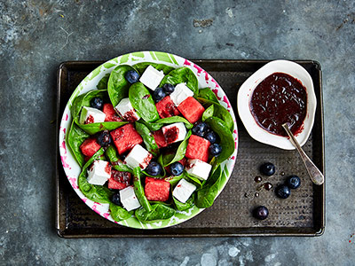 Spinach And Watermelon Salad