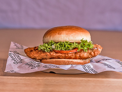 Buffalo Chicken Burger Sandwich