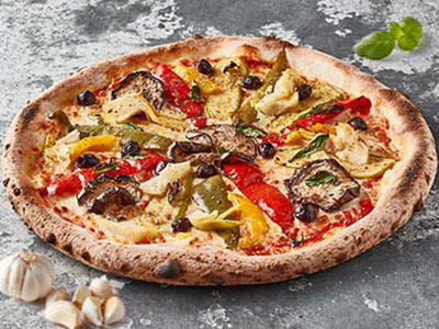 Marinated Grilled Vegetables Pizza