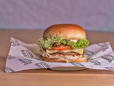 Chipotle Ranch Chicken Combo Burger