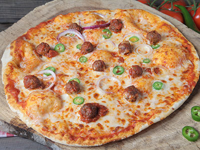 Meat Ball Pizza