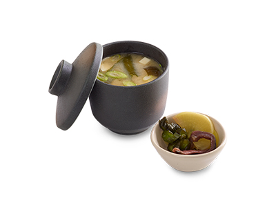 Miso Soup And Japanese Pickles