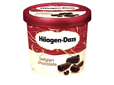 Haagen-dazs Belgian Chocolate Mini Ice Cream Cup 100 Ml